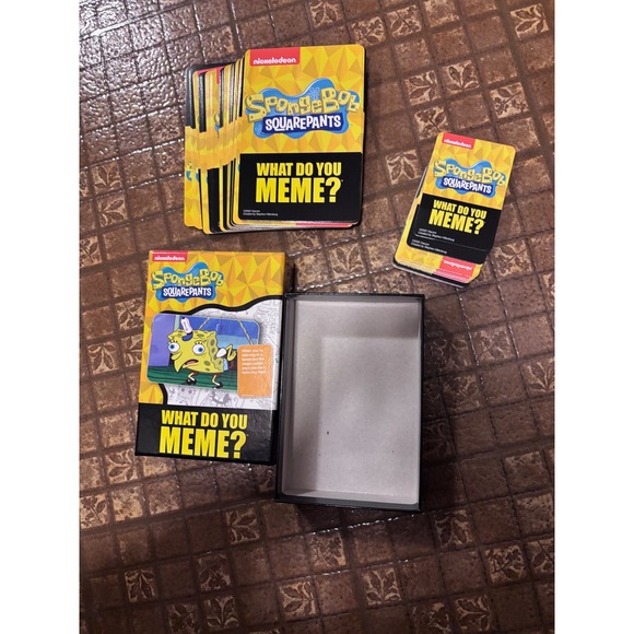 What Do You Meme? SpongeBob SquarePants Nickelodeon Edition Card Game 80 Cards - Picture 3 of 3